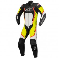 Мотокомбинезон Alpinestars Motegi V2 1PC black white yellow fluo