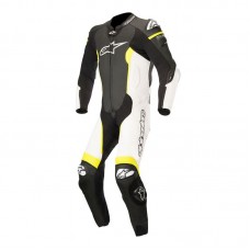Мотокомбинезон Alpinestars Missile Leather Suit 1 PC Tech-Air black white yellow fluo