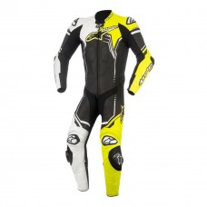 Мотокомбинезон Alpinestars GP Plus V2 Leather Suit black white yellow fluo