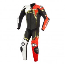 Мотокомбинезон Alpinestars GP Plus V2 Leather Suit black white red fluo/yellow fluo 