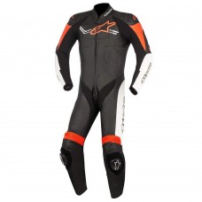 Мотокомбинезон Alpinestars Challenger V2 1 PC Leather Suit black white red fluo