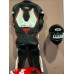 Мотоциклетный цельный перфорированный кожаный костюм Dainese Misano 2 D-Air®