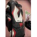 Мотоциклетный цельный перфорированный кожаный костюм Dainese Misano 2 D-Air®