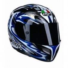 Мотошлем AGV TI-Tech Multi Tatoo Black-Blue-Silver