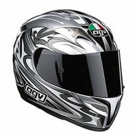 Мотошлем AGV TI-Tech Multi Tatoo Silver-Black-Silver